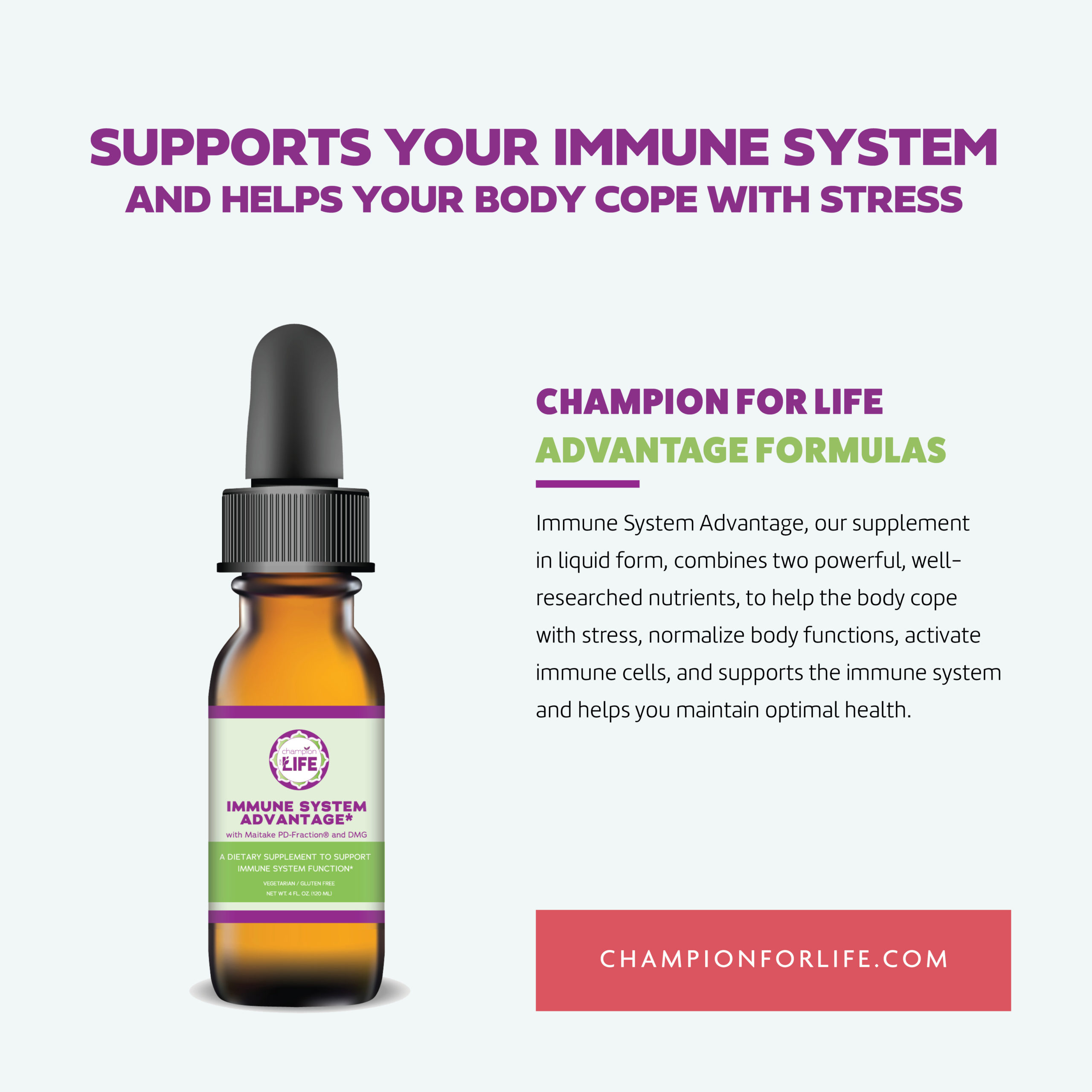 Immune System Advantage - Champion for Life