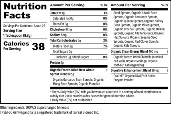 Organic Super Greens (9.5 oz) TBD - Image 2